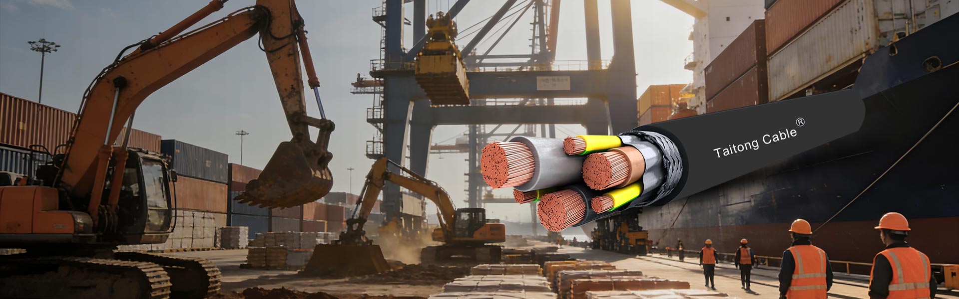 Allmänna gummimantlade flexibla kablar