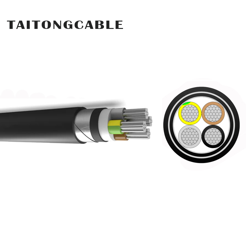 Lågspänning 2-5-kärniga STA armerad aluminiumledare XLPE isolerade PVC-mantlade strömkablar
