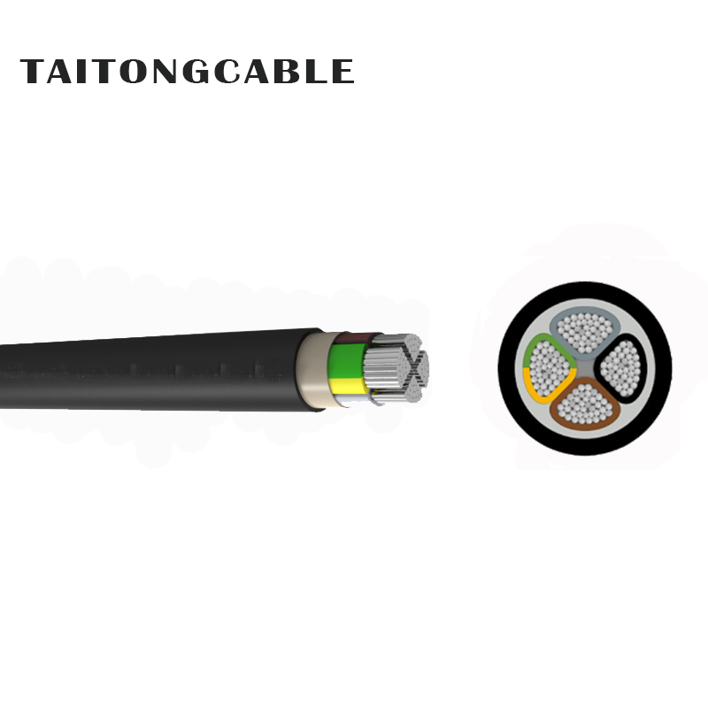 Lågspänning 2-5-kärniga PVC-isolerade PVC-mantlade strömkablar i aluminium