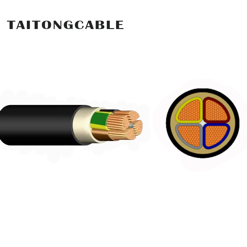 Lågspänningsarmerad 2-5-kärnig koppar PVC-isolerad PE-mantel strömkablar