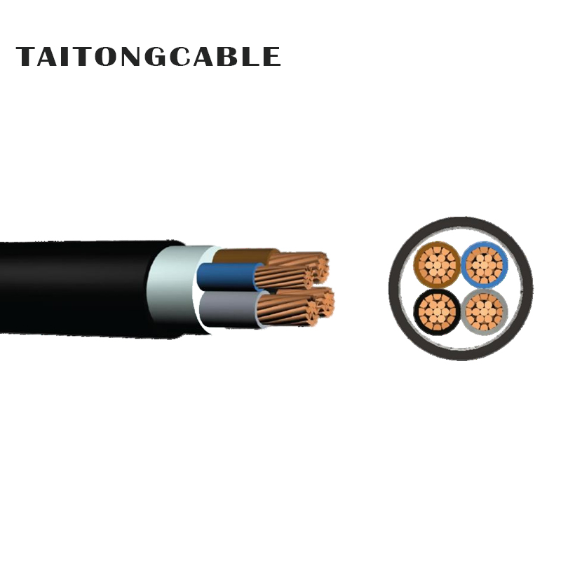 Lågspänning 2-5 ledare Kopparledare PVC-isolerade och mantlade kraftkablar